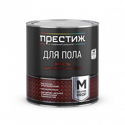 Эмаль для пола быстросохнущая Престиж, акриловая, 2,8 кг, красно-коричневая фото