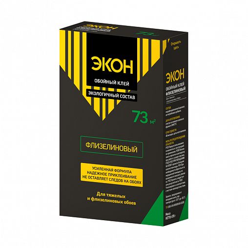 Клей для флизелиновых обоев Экон, 470 г фото