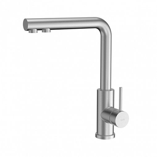 Смеситель для кухни IDDIS Rule, с подключением к фильтру, сатин фото