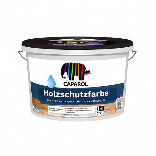 Краска по дереву Caparol Holzschutzfarbe, база 1, белая, 9 л фото