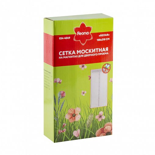 Москитная сетка Feona на магнитах, 1 x 2,1 м, белая фото
