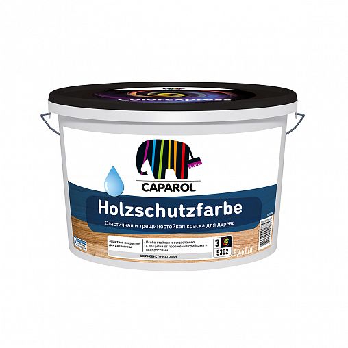 Краска по дереву Caparol Holzschutzfarbe, база 3, бесцветная, 8,46 л фото