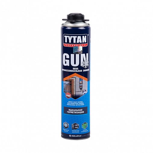 Профессиональная монтажная пена Tytan Professional Gun, зимняя, 750 мл фото Профессиональная монтажная пена Tytan Professional Gun, зимняя, 750 мл фото