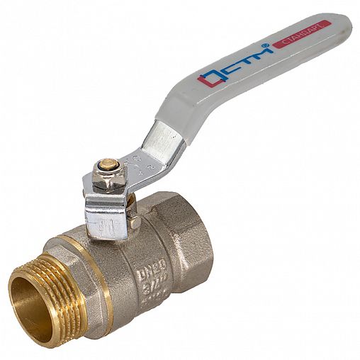 Кран шаровой латунный СТМ Стандарт, 1/2", внутренняя/наружная резьба, ручка фото