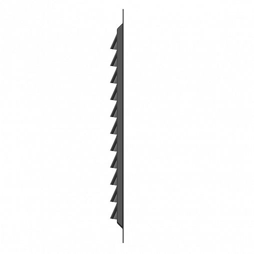 Решетка вентиляционная Era 2020МЭ Black, эмалированная сталь, 200 x 200 мм фото