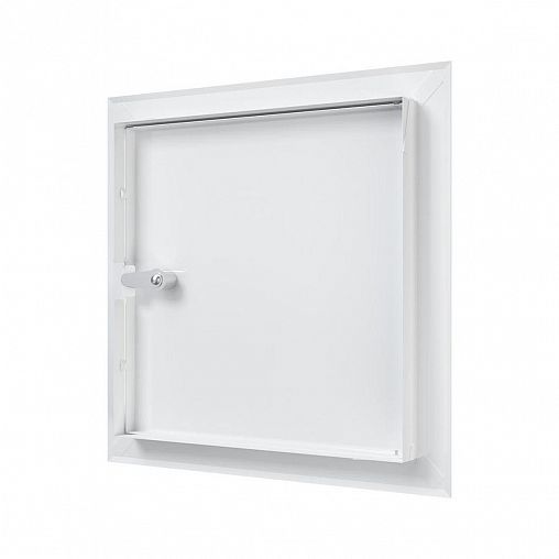 Люк-дверца ревизионная Evecs ЛТ3030МЗп, стальная с замком, с фланцем 300 x 300 мм, 360 x 360 мм фото