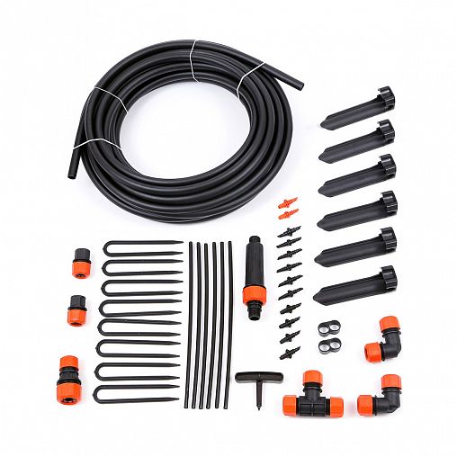 Комплект для дождевого полива Жук, от водопровода, для 2 грядок фото