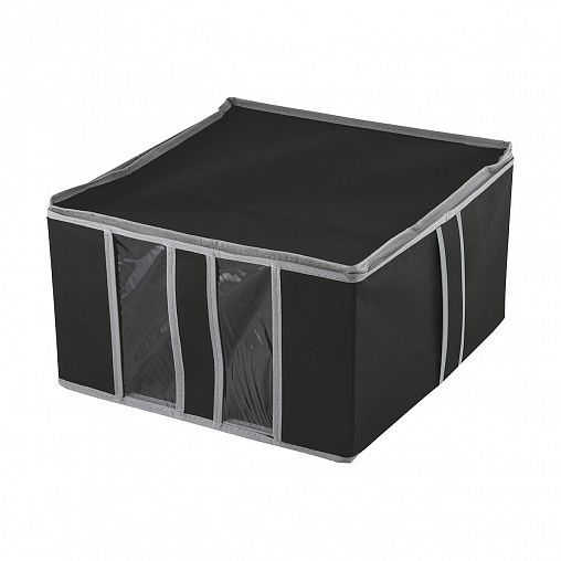 Кофр для хранения Рыжий кот Black, с застёжкой-молнией, 60 x 50 x 35 см фото