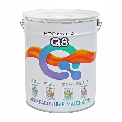 Грунт-эмаль по ржавчине Formula Q8 3 в 1, матовая, 20 кг, оранжевая фото