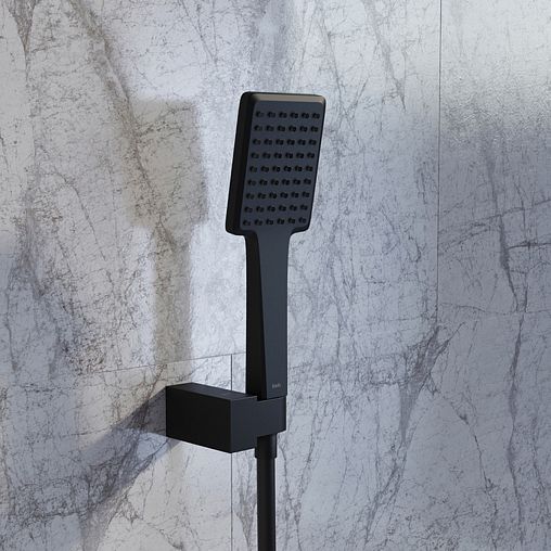 Лейка для душа IDDIS Slide, 1 режим, черная матовая фото