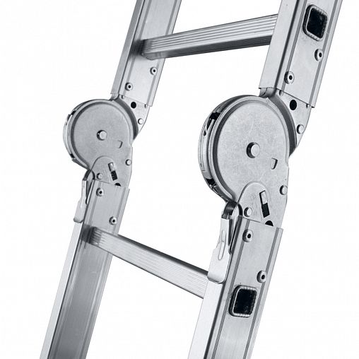 Лестница-трансформер шарнирная Alumet TW1 433, алюминиевая, 4 x 3 ступени, 2,83 - 4,65 м фото Лестница-трансформер шарнирная Alumet TW1 433, алюминиевая, 4 x 3 ступени, 2,83 - 4,65 м фото