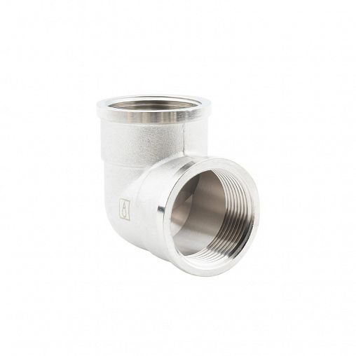 Уголок латунный никелированный Alato внутренняя-внутренняя резьба 1 1/4" фото