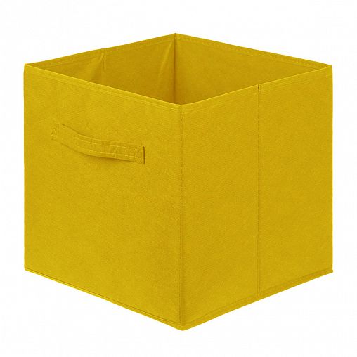 Короб для хранения Рыжий кот, 31 x 31 x 31 см, желтый фото