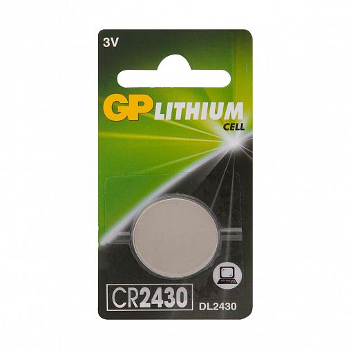 Батарейка GP Lithium CR2430-2C1, типоразмер CR2430, 1 шт фото Батарейка GP Lithium CR2430-2C1, типоразмер CR2430, 1 шт фото