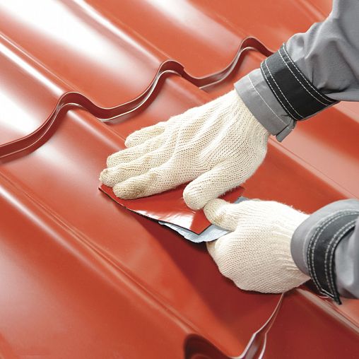 Лента-герметик самоклеящаяся Технониколь Nicoband, битумно-полимерная, 10 м x 10 см, красная фото