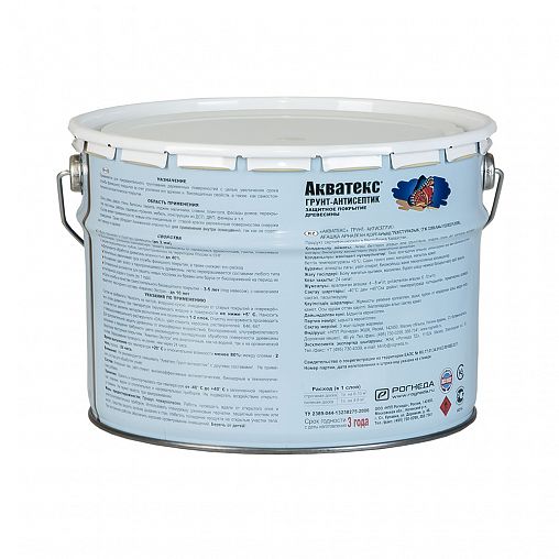 Грунт-антисептик для дерева Акватекс, 10 л фото