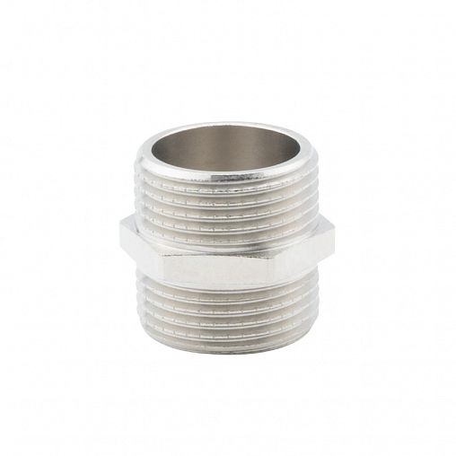 Ниппель латунный никелированный Alato с наружной резьбой 3/4" фото