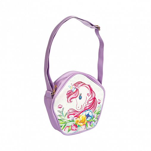 Сумочка Bondibon Сказочный Единорог, искусственная кожа, 24 x 24 см фото