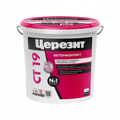 Грунтовка бетон-контакт Церезит (Ceresit) CT 19, 5 кг фото