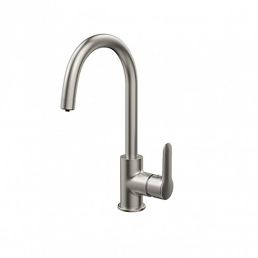 Смеситель для кухни IDDIS Cuba, с подключением к фильтру, никель матовый фото