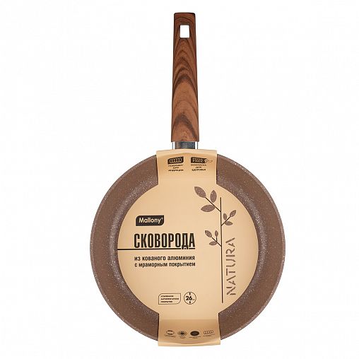 Сковорода Mallony Natura, с антипригарным покрытием, 26 см фото