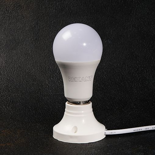 Лампа светодиодная Rexant Груша, Е27, А60, 15,5 Вт, 4000 К, нейтральный свет фото