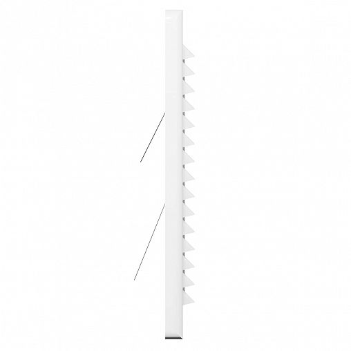 Решетка вентиляционная разъемная Era R1515BV, пластиковая, с обратным клапаном, 150 x 150 мм фото