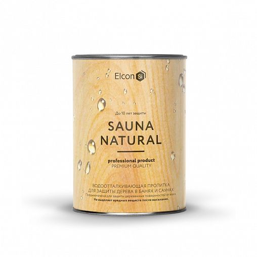 Пропитка для бани и сауны Elcon Sauna Natural, 0,9 л фото
