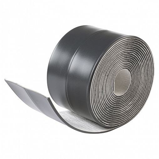 Самоклеящаяся бордюрная лента для ванн Аккурат, 60 мм x 3,35 м, графит фото