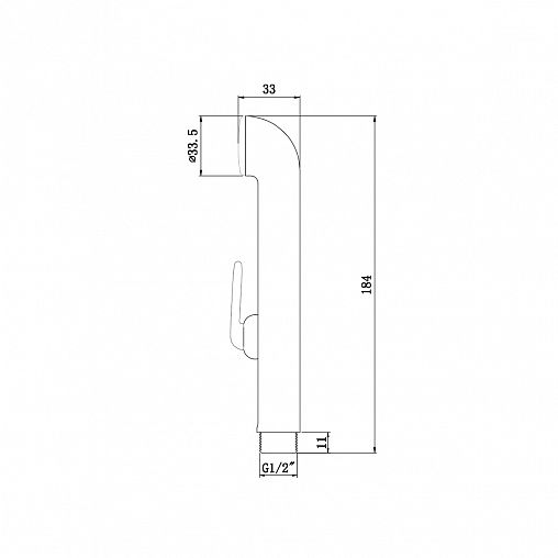 Комплект для гигиенического душа Lemark LM8045С (держатель, лейка, шланг), хром фото