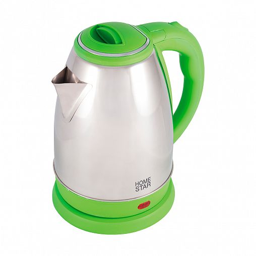 Чайник электрический Homestar HS-1028, 1,8 л, сталь, зеленый фото