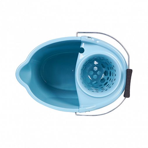 Ведро Моп с отжимом Spin&Clean Vogue, 12 л, небесно-голубое фото