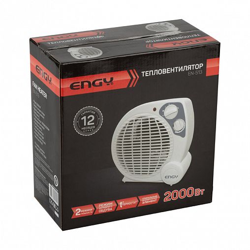 Тепловентилятор настольный Engy EN-513, 2 режима, 2000 Вт фото