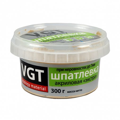 Шпатлевка по дереву VGT Экстра, акриловая, 0,3 кг, береза фото