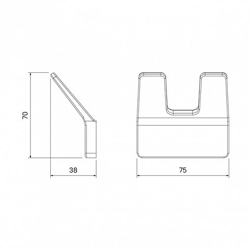 Крючок IDDIS Slide SLIWT20I41, белый матовый фото