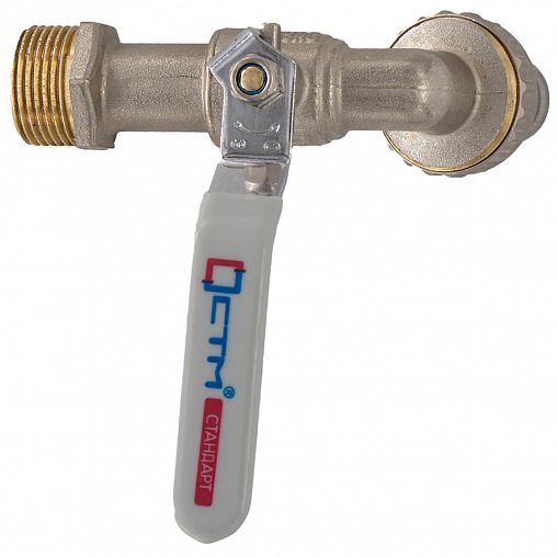 Кран шаровой водоразборный СТМ, 3/4", ручка фото