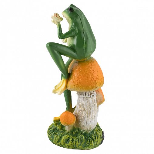 Фигурка садовая Park Лягушка с бабочкой, 21 x 18 x 39 см фото