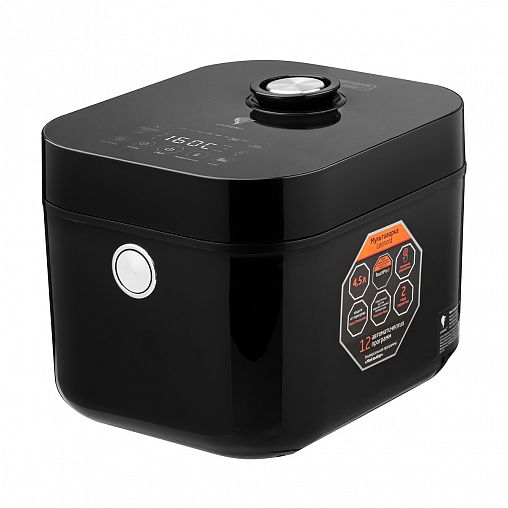 Мультиварка Leonord LE-1760E, 860 Вт, чаша 4,5 л, черная фото