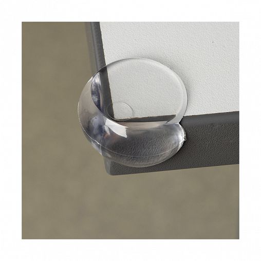 Накладки защитные на углы самоклеящиеся, Рыжий кот, силиконовые, круглые, 4 шт фото