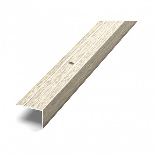 Порог угловой Лука ПУ-03, 900 x 24 x 18 мм, дуб беленый фото