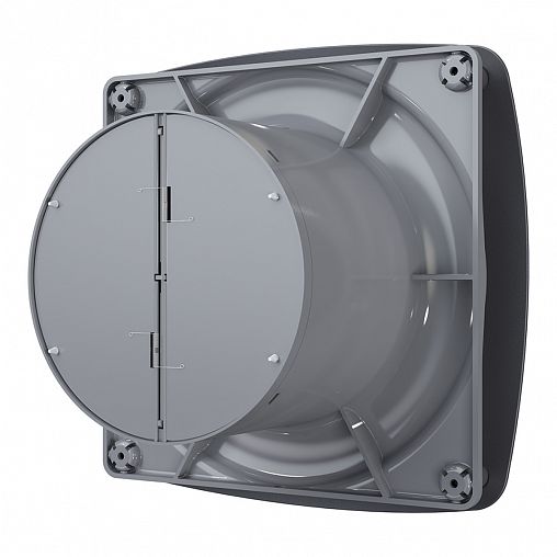 Вентилятор осевой вытяжной DiCiTi Rio 5C Dark gray metal D125, с обратным клапаном фото