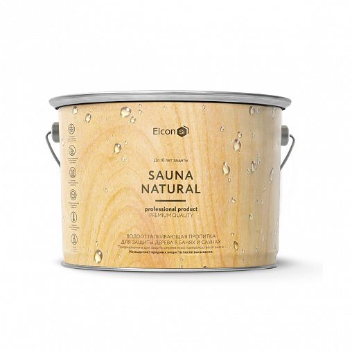 Пропитка для бани и сауны Elcon Sauna Natural, 2 л фото