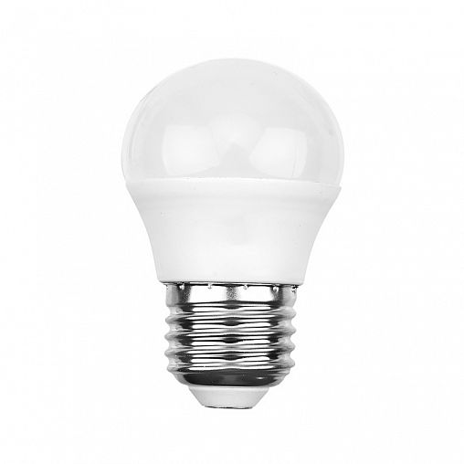 Лампа светодиодная Rexant Шар, Е27, 7,5 Вт, 4000 К, нейтральный свет фото