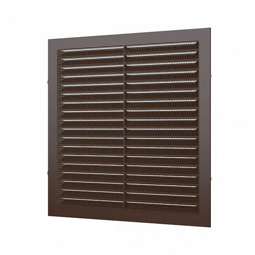 Решетка вентиляционная Era 3838С кор, пластиковая, с сеткой, 385 x 385 мм фото