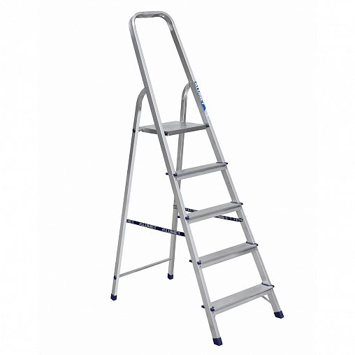 Стремянка Alumet AM705, алюминиевая, 5 ступеней, 1,77 м фото
