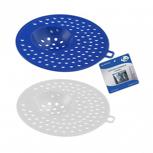 Ситечко для раковины Мультидом, d 11 см, микс фото