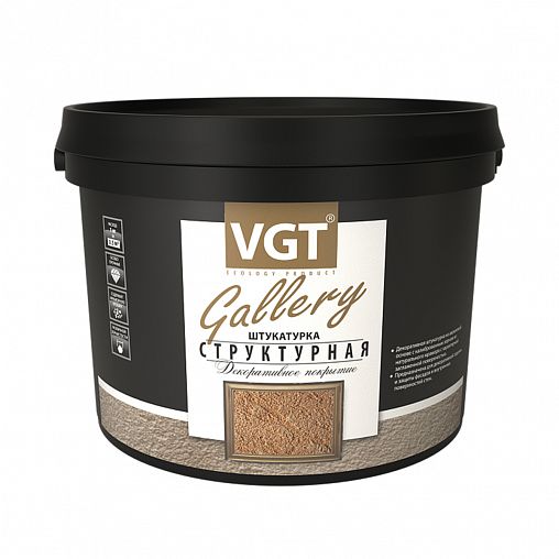 Декоративная штукатурка структурная VGT Gallery, среднезернистая, 9 кг фото