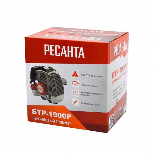Триммер бензиновый Ресанта БТР-1900Р, 2,6 л.с. фото