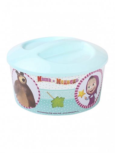 Шкатулка игрушечная Альтернатива Маша и Медведь, круглая фото