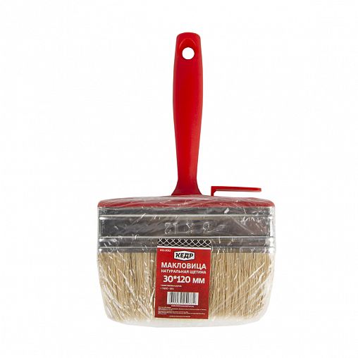Макловица Кедр, натуральная щетина, пластиковая ручка, 30 x 120 мм фото